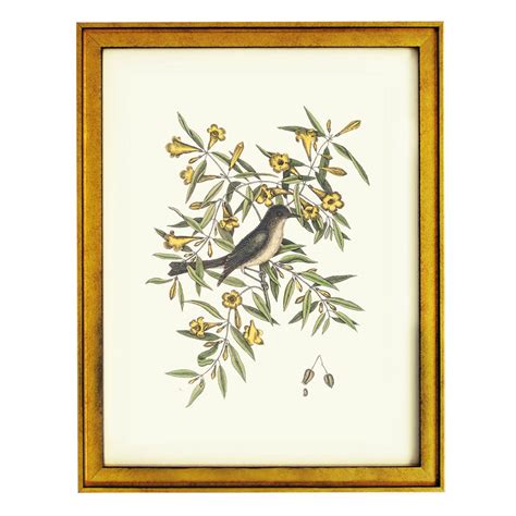 A Moment in Bloom | Botanical Songbird Art Print | Ikka Dukka – Ikka ...
