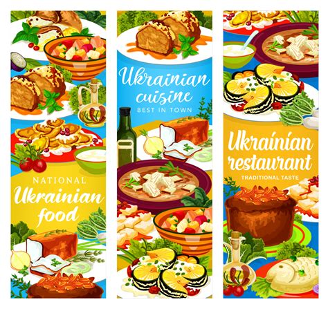 Best 45+ Free Hand Drawn Food Vector Banners Set
