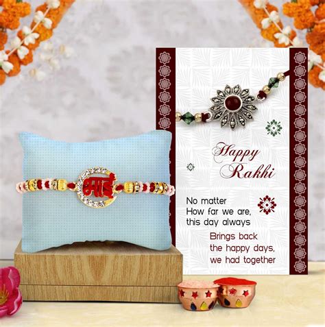 Buy TIED RIBBONS Premium Rakhi for Bhai with Rakshabandhan Special Card ...