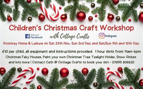 Christmas Craft Workshops at Goostrey Home & Leisure , Goostrey Home ...