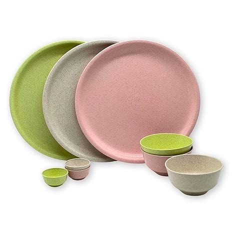 Buy Happy Cove Solid Husk Eco Friendly 10 inch Dinner Plates|Rice Husk ...