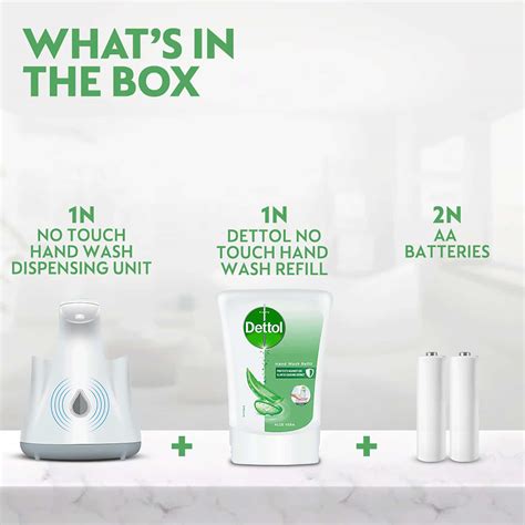 Buy DETTOL HANDWASH NO-TOUCH AUTOMATIC SOAP DISPENSER DEVICE WITH ALOE ...