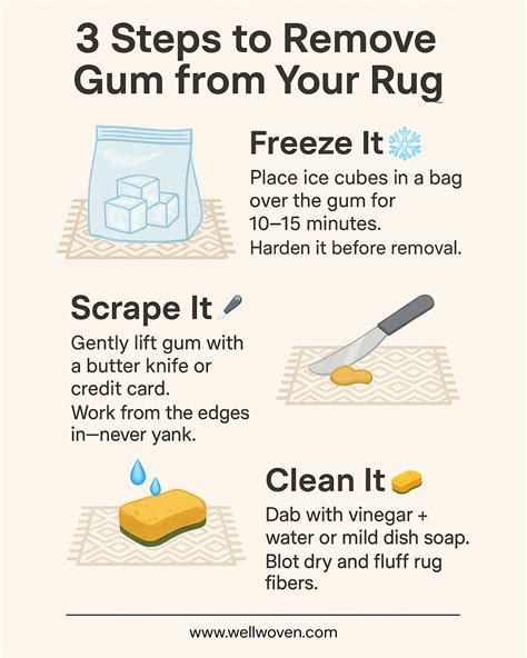 How to Get Gum out of a Rug: Rug Stains 101 | Well Woven