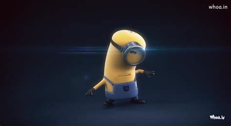 Dancing Minion With Blue Background HD Wallpaper
