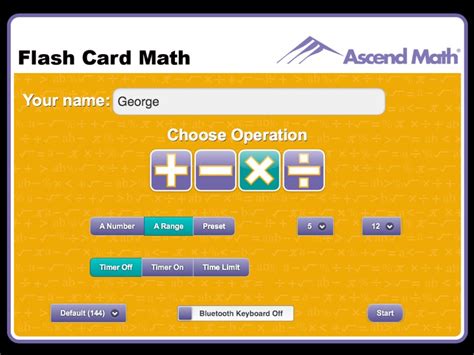 Flash Card Math for iPad by Ascend Education
