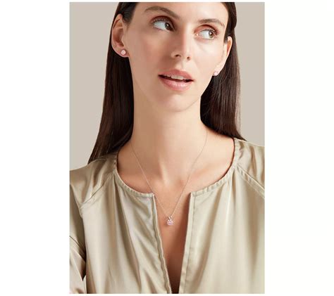 Vida Lab Diamonds Pink Lab Created Pendant w/ Chain, 14K Gold - QVC.com