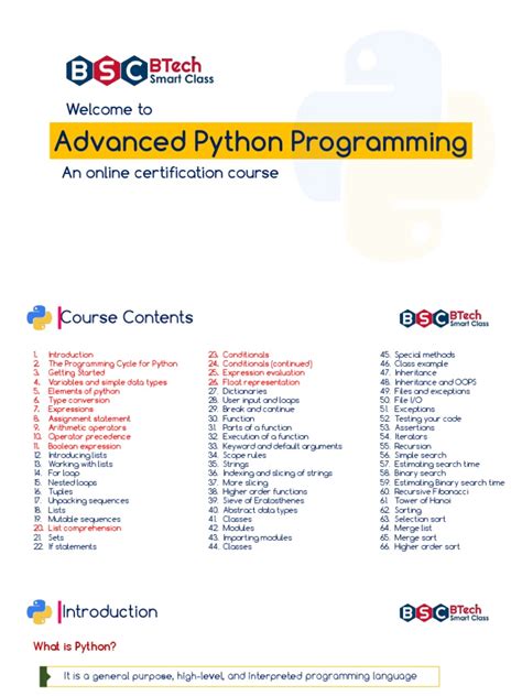 Image result for Advanced Python Programming Tutorial PDF