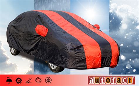 Autofact Car Body Cover with Mirror Pockets Compatible for Hyundai ...
