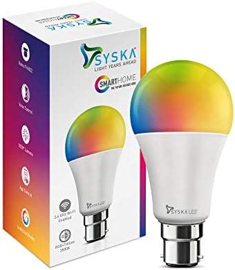 Buy SYSKA Smart Bulb | 2 Years Warranty | Smart Bulb for Home, Smart ...