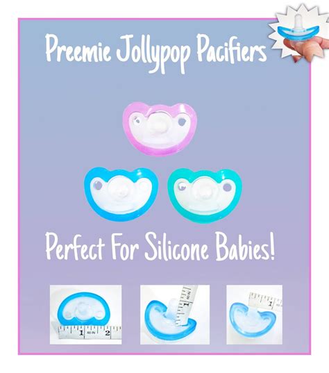 Preemie Jollypop Pacifiers for Silicone Babies Save on Two - Etsy UK