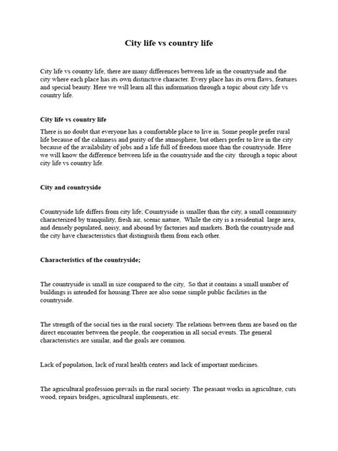 City vs Country 的图像结果