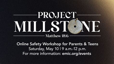 Project Millstone - Online Safety Workshop for Parents & Teens, 14355 ...