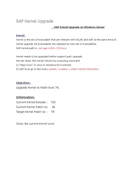 Image result for SAP Kernel Patch Install