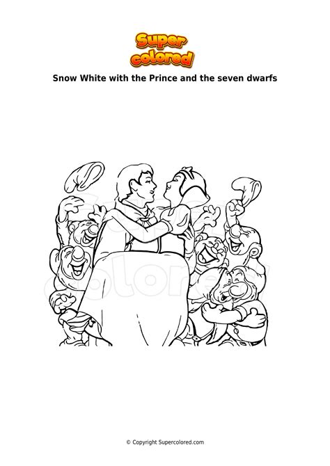 11 Coloring Pages Snow White and the 7 dwarfs
