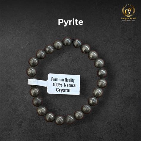 Buy Pyrite Crystal Bracelet for Women and Men - | Reiki Healing Crystal ...