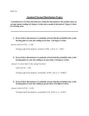 Normal Distribution Project 的图像结果