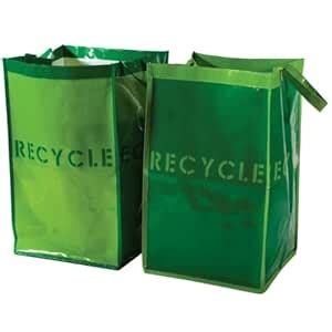G.U.S. Recycle Bins for Home and Office - Set of 2. Waterproof Bags ...
