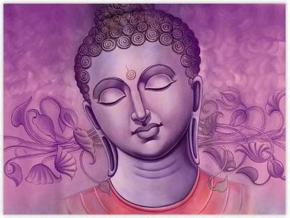 Purple Buddha Sparkle Coated Self Adesive Poster Without Frame Paper ...