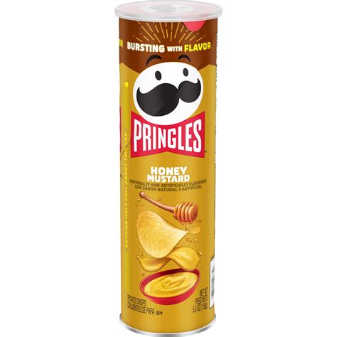 Pringles Honey Mustard Flavored Potato Crisps, 5.5 oz Canister ...