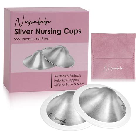 Snapklik.com : Nisxabebe The Original Silver Nursing Cups-Nipple Shields For Breastfeeding ...