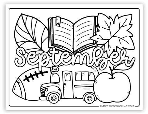 September Coloring Pages (Free PDF Printables) - Simply Love Coloring