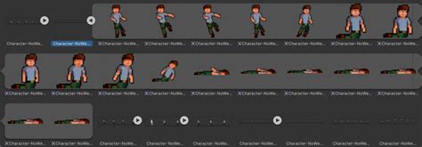 Unity 2D Sprite Flipping Animation 的图像结果