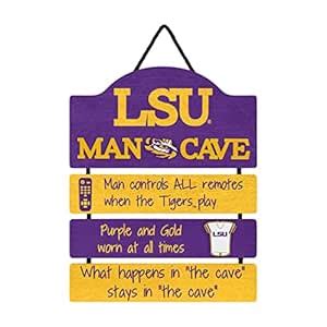 FOCO LSU Tigers NCAA Mancave Team Logo Man Cave Hanging Wall Sign ...