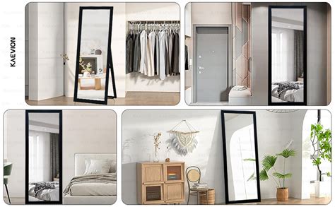 Buy kaevion Rectangle White Cheval Full Length Mirror 5 Feet Long Size ...