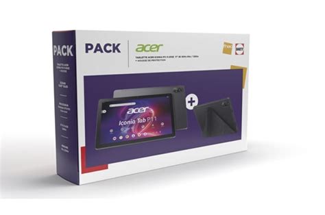 Acer Pack Iconia Tab P11 11" Wifi 8Go 128 Go Noir + Etui de protection ...
