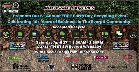 Interstate Batteries 6th Annual FREE Earth Day Recycling Event, 727 ...