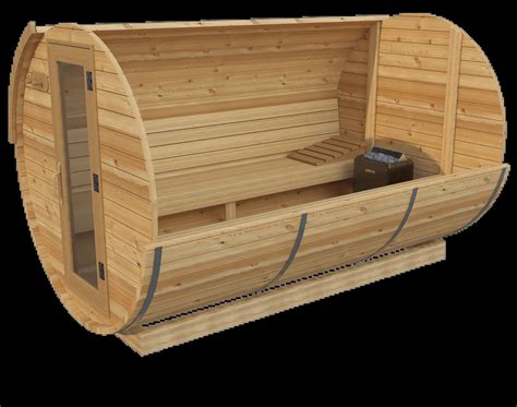 Commander 6′ X 10′ Saunas en tonneau de cèdre | Saunas Kodiak