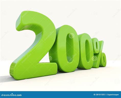 200 Percentage Rate Icon on a White Background Stock Image - Image of ...