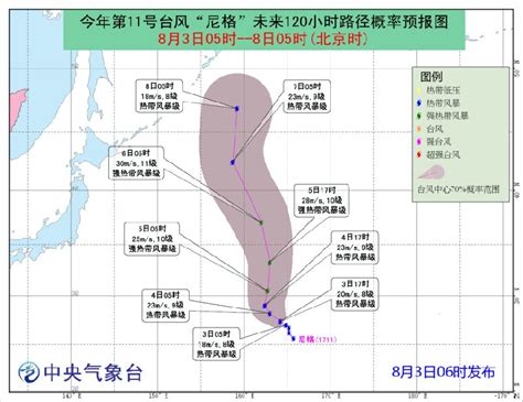2017第11号台风尼格实时路径图一览- 上海本地宝