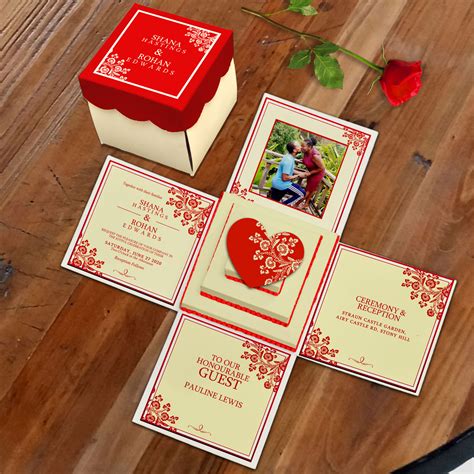 Image result for Exploding Invitation Box