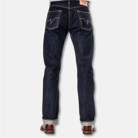17oz Selvedge Denim Straight Cut Jeans-Natural Indigo (634N) | Iron He ...