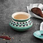 Buy bb home Earth Storage/Serving Ceramic Handi - Hand Painted, Diamond ...
