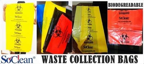 Waste Collection Bag - SoClean Bio Medical Garbage Bag (Large: 30 X 36 ...