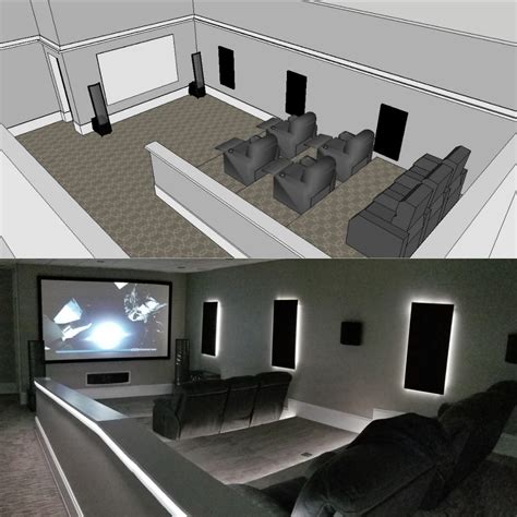 Custom home theater design and build. : r/Sketchup