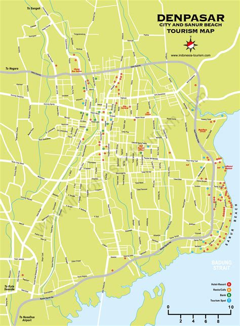 Map Of Denpasar Bali