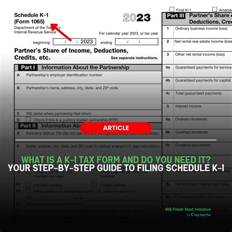 Schedule K-1 Tax Form : How to File | Deadlines | Common Errors