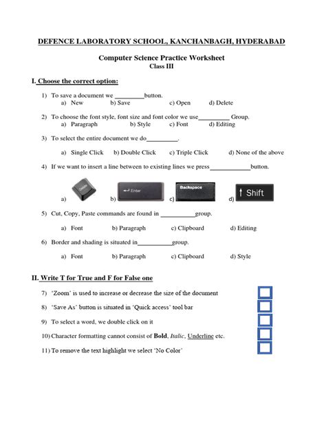 Computer the File Management Class 3 Worksheet 的图像结果