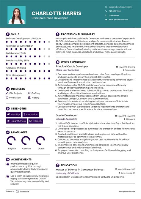 Image result for Oracle Developer Resume Sample