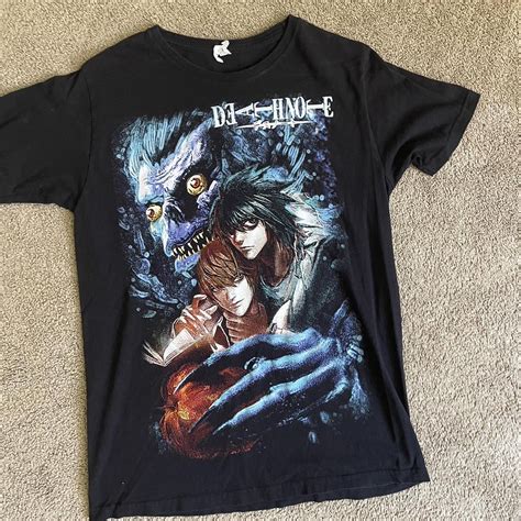 death note tshirt // size large // worn a couple of... - Depop
