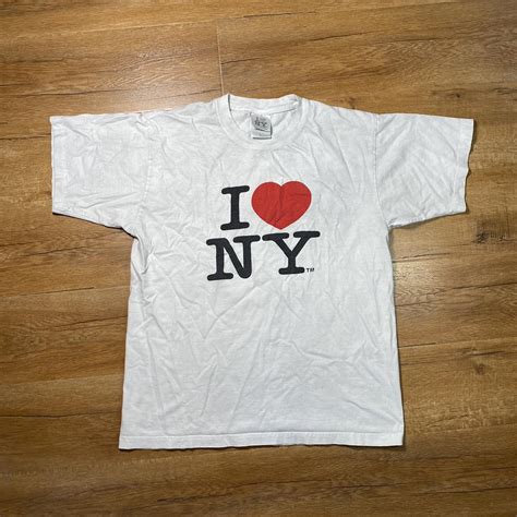 Vintage I heart NY Shirt Size L Message before... - Depop