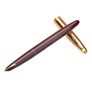 GOLD LEAF Hero Pen 329 Model Original Fountain Ink Pen Iridium Nib Gold ...