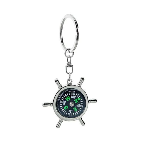 Gold Craft Ship Wheel Compass Key Chain : Amazon.in: Fashion