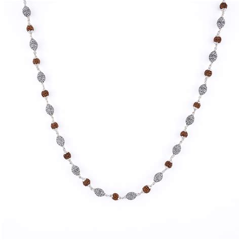 Rudraksha Silver Mala (Dome Beads) – Prinjal Jewels