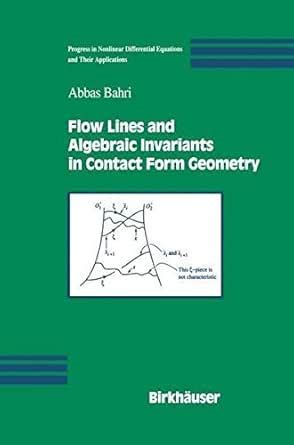 Flow Lines and Algebraic Invariants in Contact Form Geometry (Progress ...