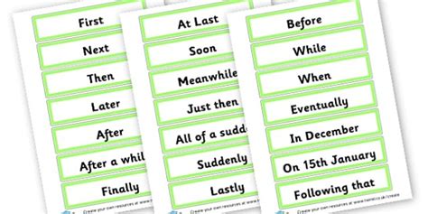 What is a Time Connective? - Answered - Twinkl teaching Wiki