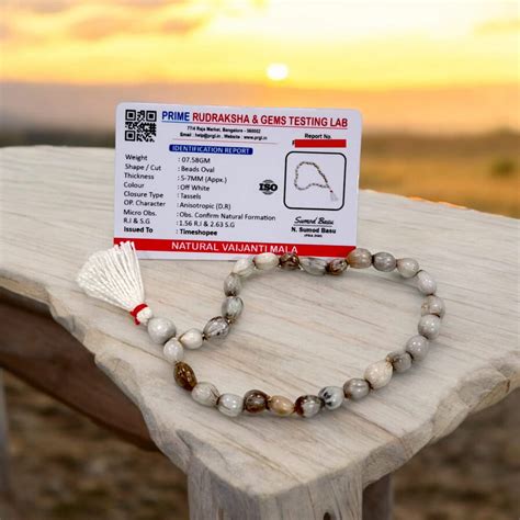 Natural Vaijanti Mala with Lab Certificate | 27+1 Beads – Timeshopee